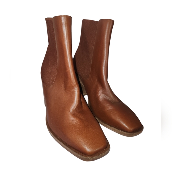 Rag & Bone Axel Chelsea Bootie in Matter Brown 36.5(6.5) - Picture 2 of 6